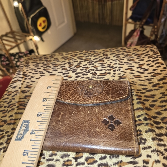 Patricia Nash Brown Leather Wallet With Kisslock - Picture 10 of 11
